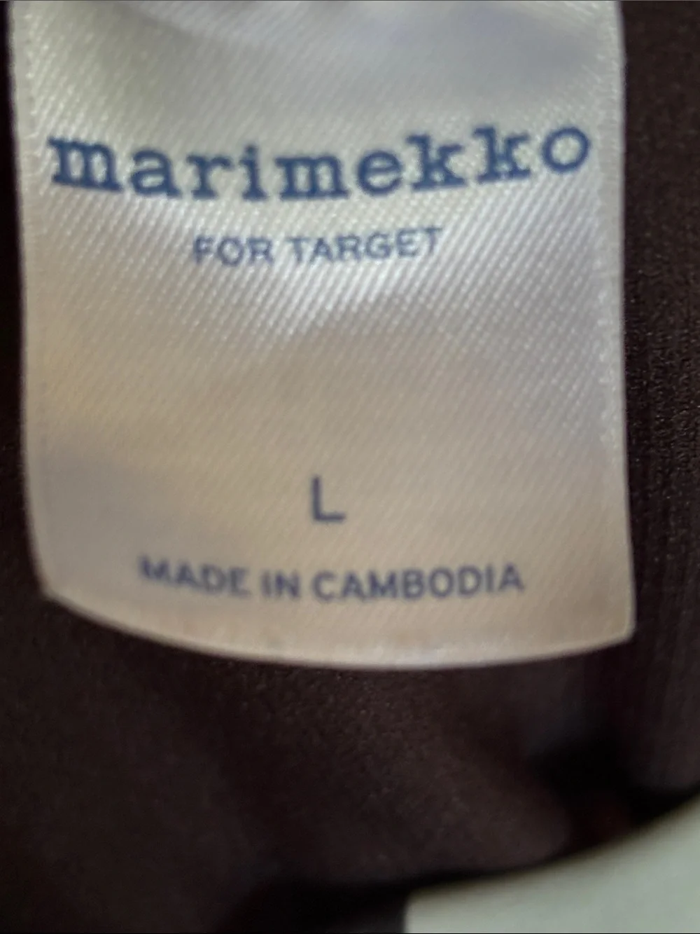 MARIMEKKO Floral One-Piece Swimsuit Black Teal & Navy Size Large bathing suit